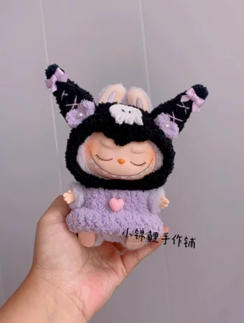 Popmart Labubu 2nd Generation Sitting Party Doll Clothes Handmade Art Weaving Toys Anime Cute Labubu Surrounding Popmart Labubu 2nd Generation Sitting Party Doll Clothes Handmade Art Weaving Toys Anime Cute Labubu Surrounding