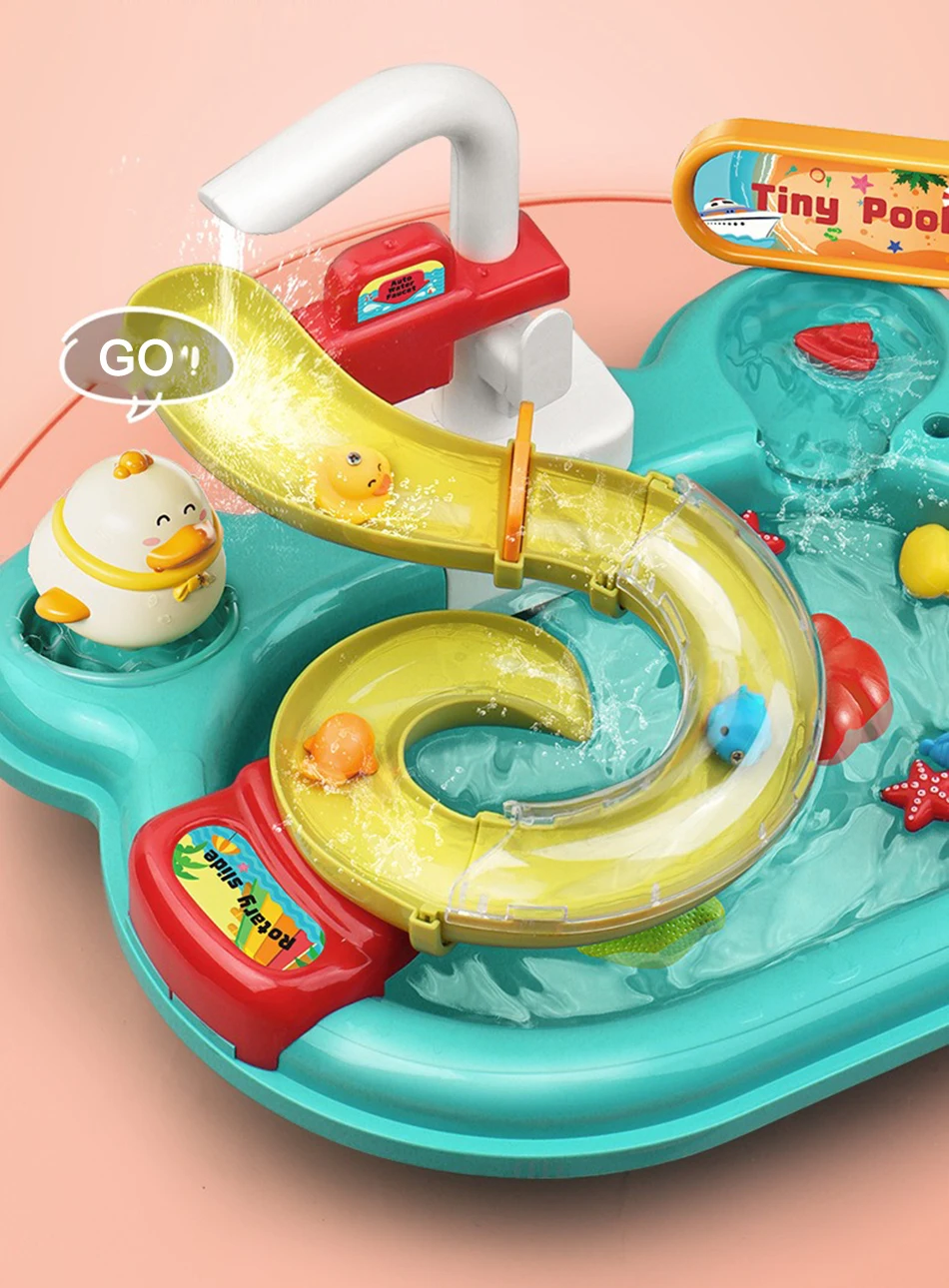 Kids Kitchen Sink Toys Electric Dishwasher Playing Toy With Running Water Pretend Play Food Fishing Toy Role Playing Girls Gift Kids Kitchen Sink Toys Electric Dishwasher Playing Toy With Running Water Pretend Play Food Fishing Toy Role Playing Girls Gift