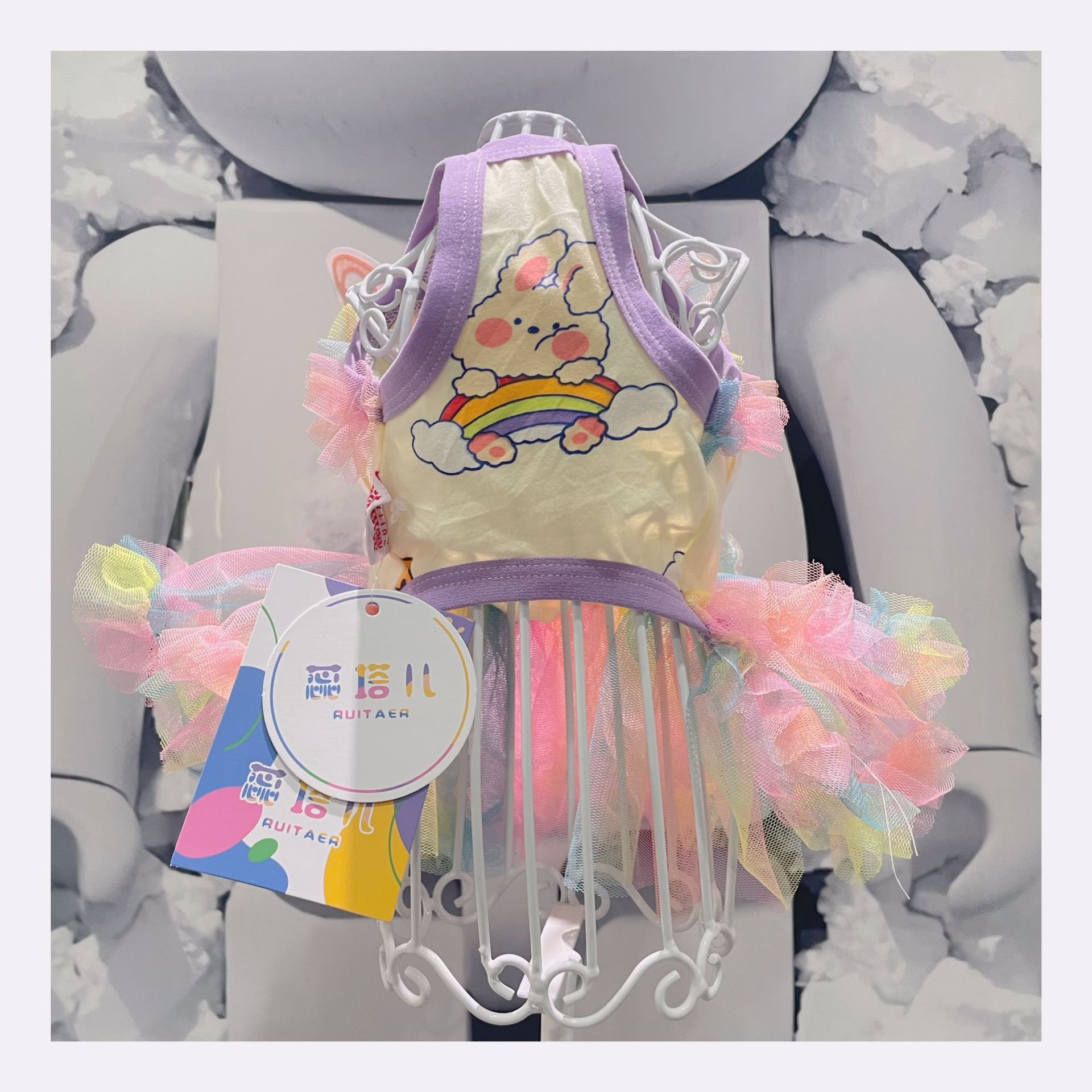 Summer Pet Dog York chihuahua poodle Wedding Princess rainbow Clothes Pet Dress Dogs Skirt Summer For Dogs Skirts party Dresses Summer Pet Dog York chihuahua poodle Wedding Princess rainbow Clothes Pet Dress Dogs Skirt Summer For Dogs Skirts party Dresses