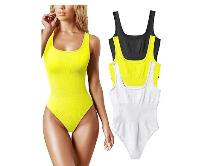 2024 summer solid sexy bodycon women bodysuits female Knit slim casual bodysuit chic lady club short playsuits femme 2024 summer solid sexy bodycon women bodysuits female Knit slim casual bodysuit chic lady club short playsuits femme