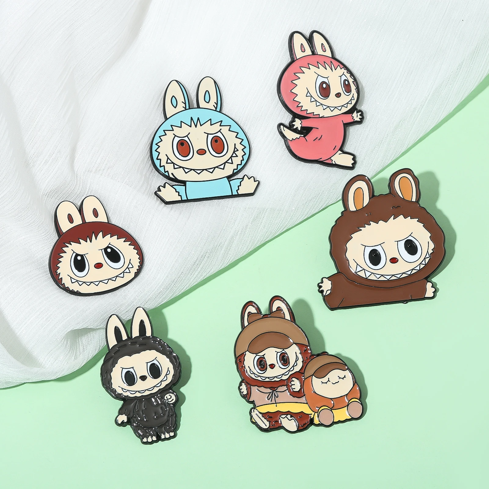 Anime Metal Enamel Labubu Brooch Cartoon Cute Studen Badge Pins Comic Fans Gift Men Women Backpack Jewelry Accessories Anime Metal Enamel Labubu Brooch Cartoon Cute Studen Badge Pins Comic Fans Gift Men Women Backpack Jewelry Accessories