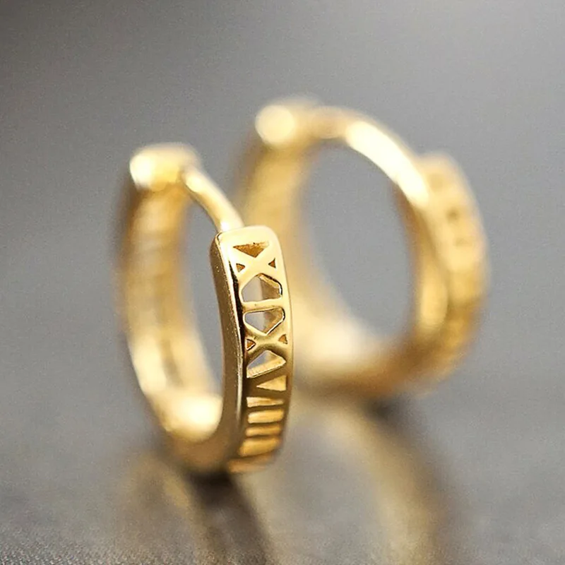 Punk Men Women Circle Hoop Earrings Shiny White Zircon Simple Daily Wear Small Earrings Wedding Party Fashion Jewelry Gifts Punk Men Women Circle Hoop Earrings Shiny White Zircon Simple Daily Wear Small Earrings Wedding Party Fashion Jewelry Gifts