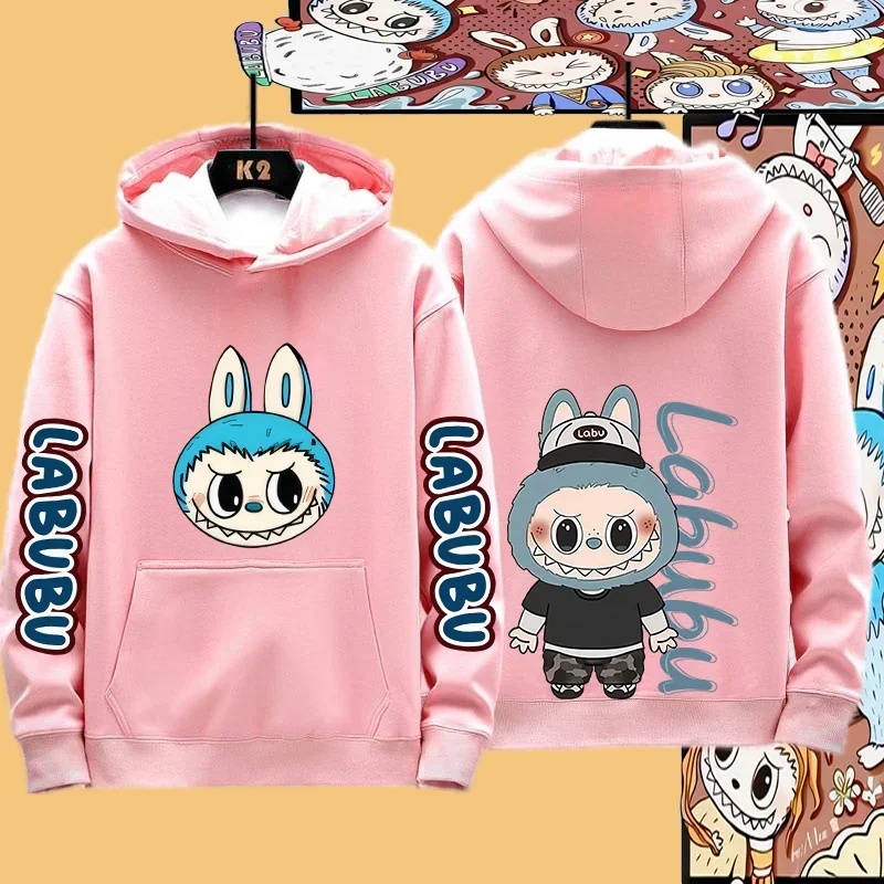 Parent-child Going Out Couple Clothing Kawaii Labubu Idol Fashion Sportswear Hoodie Coat Boys And Girls All-match Coat Parent-child Going Out Couple Clothing Kawaii Labubu Idol Fashion Sportswear Hoodie Coat Boys And Girls All-match Coat