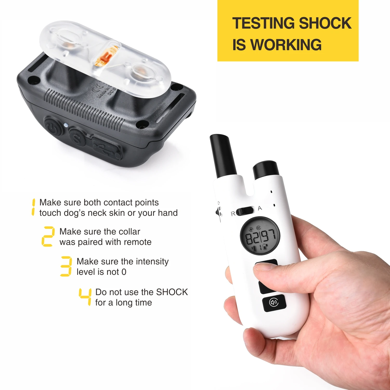 Dog Training Bark Collar 2 in 1 No Bark Control Collar 800M Rechargeable Dog Electric Collar Remote Waterproof Dog Pet Product Dog Training Bark Collar 2 in 1 No Bark Control Collar 800M Rechargeable Dog Electric Collar Remote Waterproof Dog Pet Product