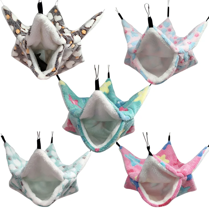 Double Layered Hamster Cage Sleeping Hammock Print Guinea Pig Clothes Bed Rodent Hammock Chinchilla Cage Little House Double Layered Hamster Cage Sleeping Hammock Print Guinea Pig Clothes Bed Rodent Hammock Chinchilla Cage Little House