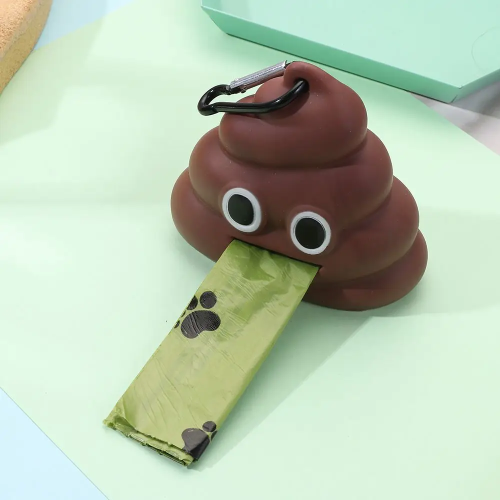 Pet Waste Bag Dispenser Poop Bag Dogs Cat Trash Carrier Pet Bag Loader Cleaning Tool Pet Products Fecal Shape Outdoor Portable Pet Waste Bag Dispenser Poop Bag Dogs Cat Trash Carrier Pet Bag Loader Cleaning Tool Pet Products Fecal Shape Outdoor Portable