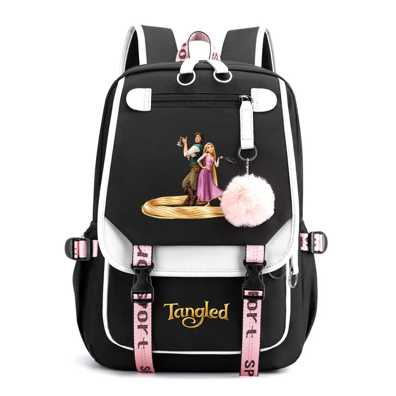 Tangled Rapunzel Princess Backpacks Teenager USB Charging Laptop Backpack Women Men Rucksack Travel Bag Mochila Tangled Rapunzel Princess Backpacks Teenager USB Charging Laptop Backpack Women Men Rucksack Travel Bag Mochila