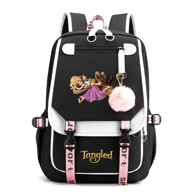 Tangled Rapunzel Princess Backpacks Teenager USB Charging Laptop Backpack Women Men Rucksack Travel Bag Mochila Tangled Rapunzel Princess Backpacks Teenager USB Charging Laptop Backpack Women Men Rucksack Travel Bag Mochila