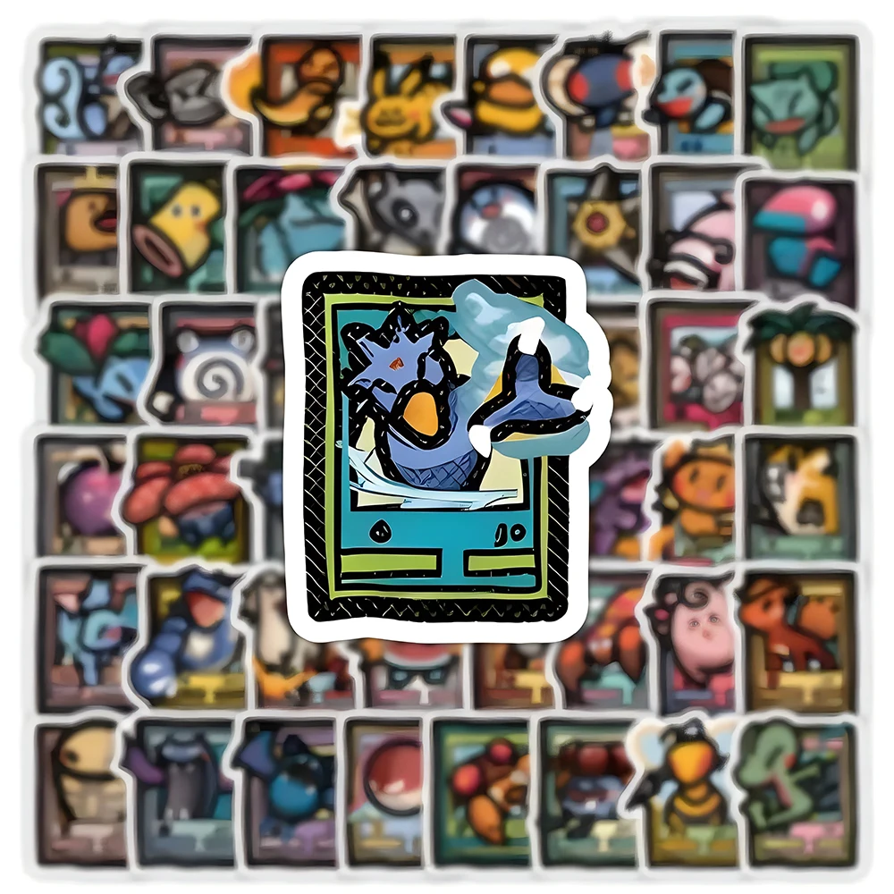 50/103pcs Pixel Style Anime Pokemon Stickers Pikachu Cartoon Decals DIY Suitcase Stationery Waterproof Sticker for Kids 50/103pcs Pixel Style Anime Pokemon Stickers Pikachu Cartoon Decals DIY Suitcase Stationery Waterproof Sticker for Kids