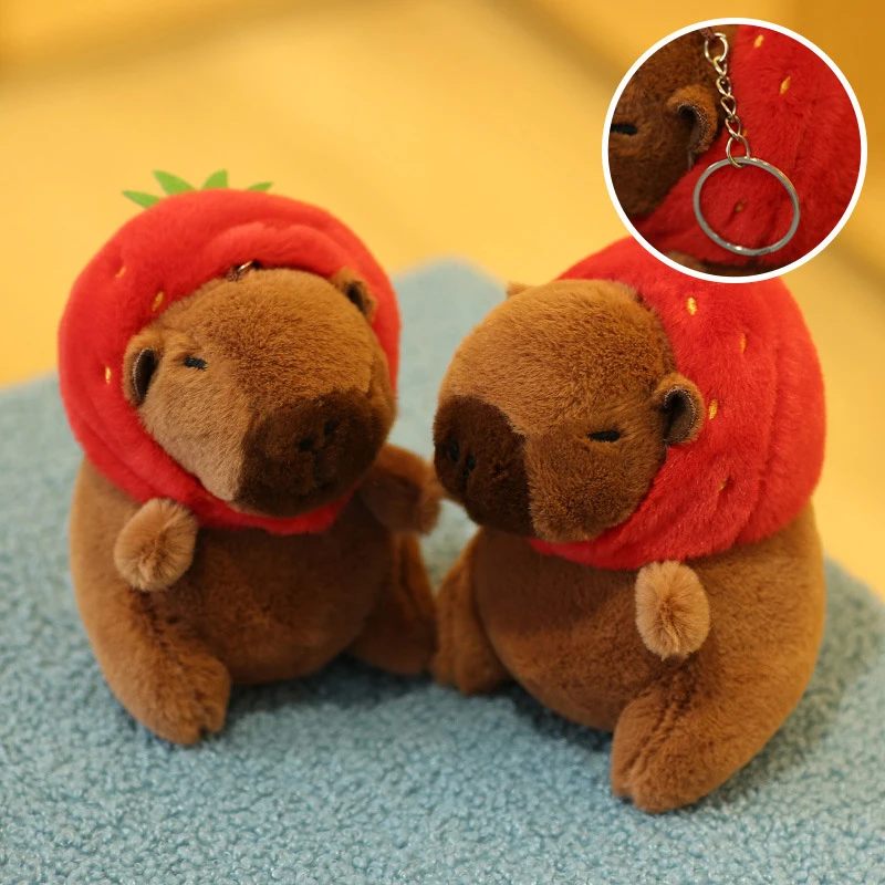 Cartoon Capybara Plush Keychain Bag Pendant Hanging Decoration Cute Stuffed Doll Toy Desktop Doll Ornament Car Keyring Kids Gift Cartoon Capybara Plush Keychain Bag Pendant Hanging Decoration Cute Stuffed Doll Toy Desktop Doll Ornament Car Keyring Kids Gift