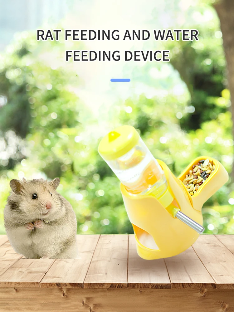 1PC Automatic Water Bottle Drinking Feeder Dispenser Bottle 80ML with Food Feeder Station bowl Pet Container for Small Animals 1PC Automatic Water Bottle Drinking Feeder Dispenser Bottle 80ML with Food Feeder Station bowl Pet Container for Small Animals