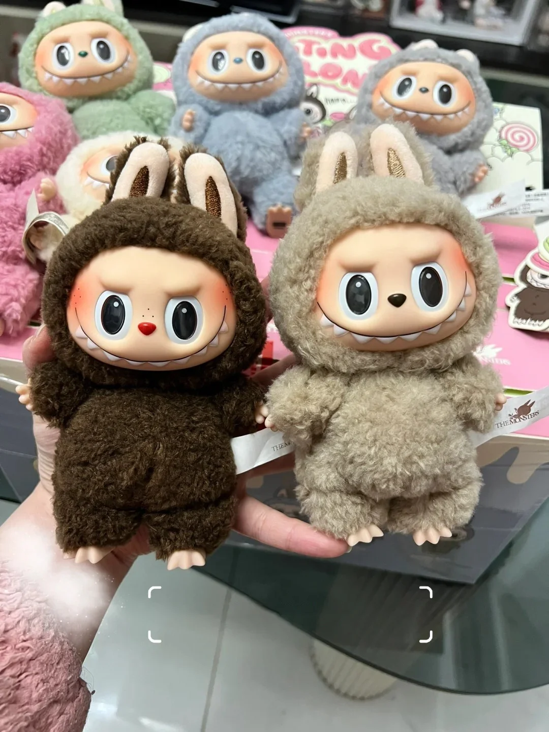 Labubu The Monsters Sit-Down Party First and Second Generation Series Vinyl Keychain Pendant Plush Dolls Replica Birthday Gift