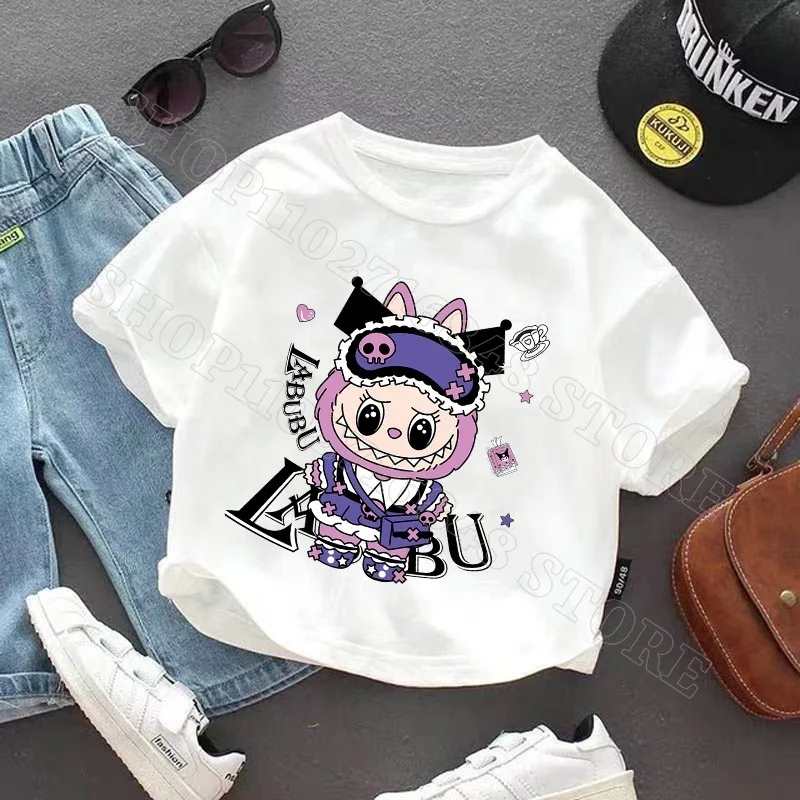 Labubu Cute Boys Girls Clothes Cartoon Character Graphic Print Child T Shirts Cool Comfortable Fashion Tops Birthday Party Gifts Labubu Cute Boys Girls Clothes Cartoon Character Graphic Print Child T Shirts Cool Comfortable Fashion Tops Birthday Party Gifts
