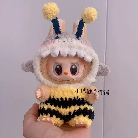 Popmart Labubu 2nd Generation Sitting Party Doll Clothes Handmade Art Weaving Toys Anime Cute Labubu Surrounding Popmart Labubu 2nd Generation Sitting Party Doll Clothes Handmade Art Weaving Toys Anime Cute Labubu Surrounding