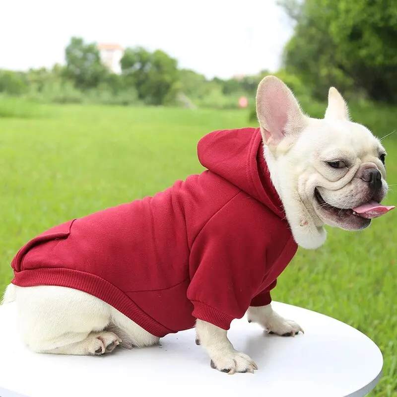 Fashion Dog Clothing Autumn And Winter Small Pet Clothes Thickening Warm Solid Color Two-Feet Hooded Wweater Casual Pet Products Fashion Dog Clothing Autumn And Winter Small Pet Clothes Thickening Warm Solid Color Two-Feet Hooded Wweater Casual Pet Products