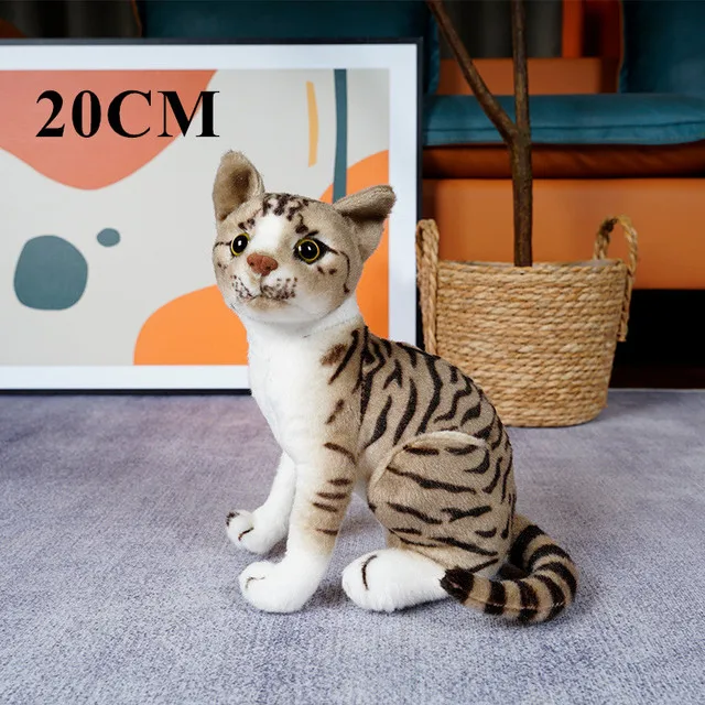 1pc 4 Colors INS Like Real Prone Cat Plush Doll Stuffed Pure Colors Grey White Yellow Kitten Toy Pets Animal Kids Gift 1pc 4 Colors INS Like Real Prone Cat Plush Doll Stuffed Pure Colors Grey White Yellow Kitten Toy Pets Animal Kids Gift