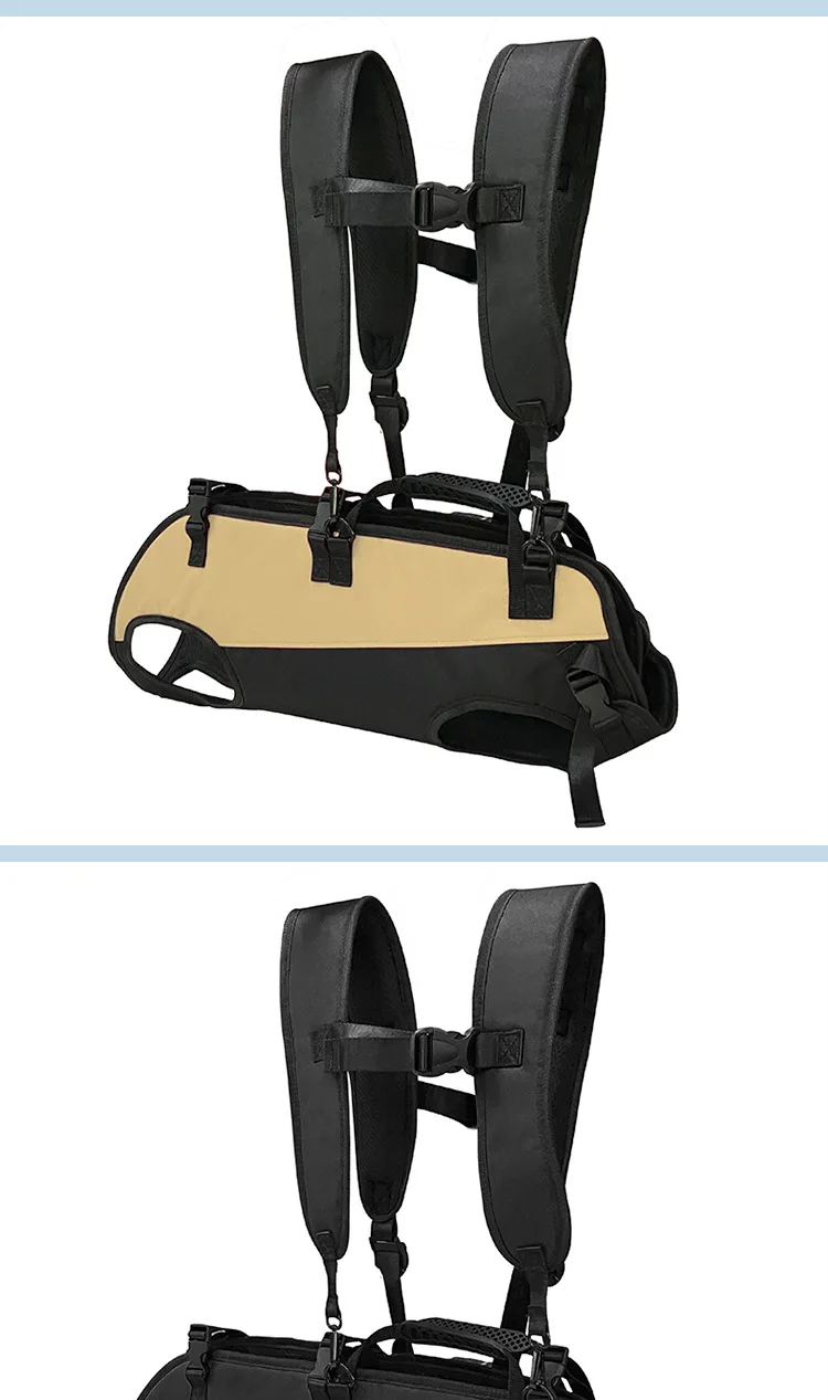 New Pet Cat Dog Double Shoulder Horizontal Hugging Backpack Outdoor Breathable Convenient Four Legs Carrying Bag Pet Products