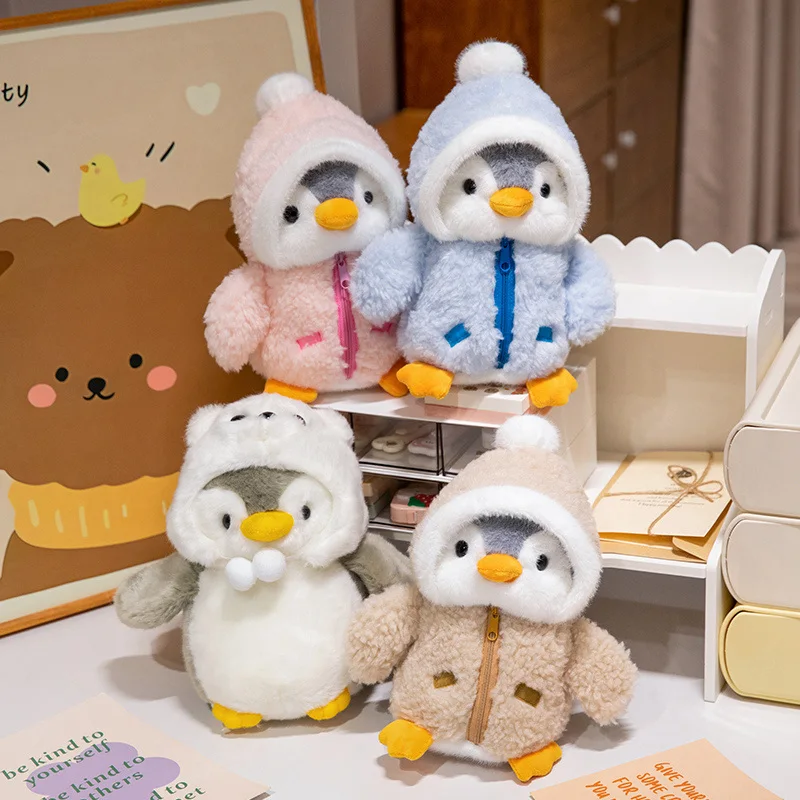 25cm Kawaii Creative Drag Penguin Plush Doll Cotton-Padded Hat Clothes Penguin Plush Toy For Boys And Girls Birthday Gifts 25cm Kawaii Creative Drag Penguin Plush Doll Cotton-Padded Hat Clothes Penguin Plush Toy For Boys And Girls Birthday Gifts