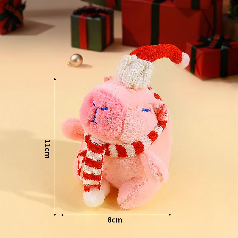 Cute Cartoon Capybara Pendant Plush Toy Doll Bag Hanging Ornaments Cute Kapila Keychain Doll Desktop Doll Ornaments Car Pendant