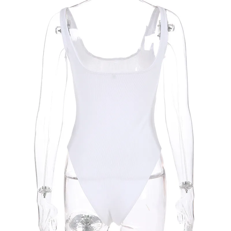White Strappy Bodysuit Sexy Backless Ribbed Bodysuit Romper string femme sexy Sleeveless Tank Top gloved bodysuit Body Female White Strappy Bodysuit Sexy Backless Ribbed Bodysuit Romper string femme sexy Sleeveless Tank Top gloved bodysuit Body Female