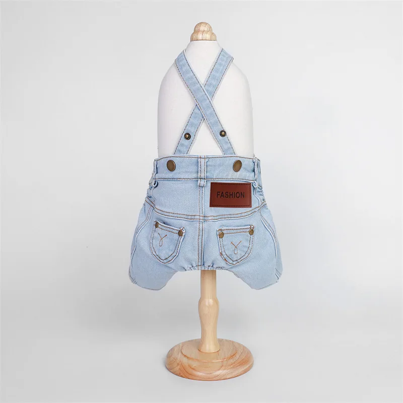 Pet Dog Denim Overalls Spring and Autumn Jumpsuit Overalls Pet Clothes Dog Pants Teddy Puppy Clothes for Small Dogs Pet Dog Denim Overalls Spring and Autumn Jumpsuit Overalls Pet Clothes Dog Pants Teddy Puppy Clothes for Small Dogs