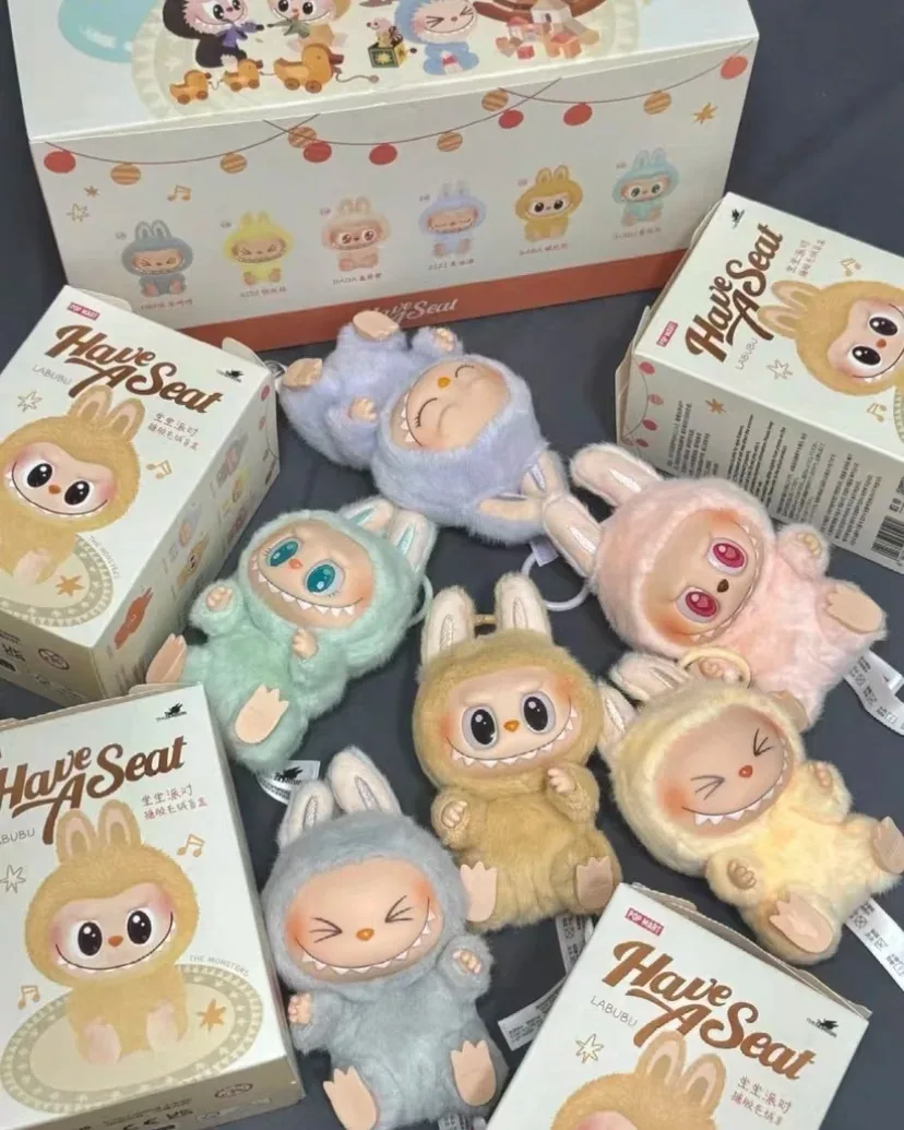 POP MART Original Labubu The Monster V1 V2 Macaroon Have a Seat Blind Box Vinyl Face Genuine Version Labubu Keychain Bag Pendant POP MART Original Labubu The Monster V1 V2 Macaroon Have a Seat Blind Box Vinyl Face Genuine Version Labubu Keychain Bag Pendant