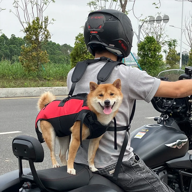 New Pet Cat Dog Double Shoulder Horizontal Hugging Backpack Outdoor Breathable Convenient Four Legs Carrying Bag Pet Products