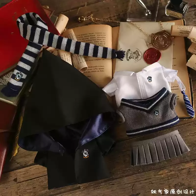 Labubu Rabu Doll Clothes Set Pendant Doll Clothes Decoration 15 17cm Size Doll Clothes School Uniform Magic Academy