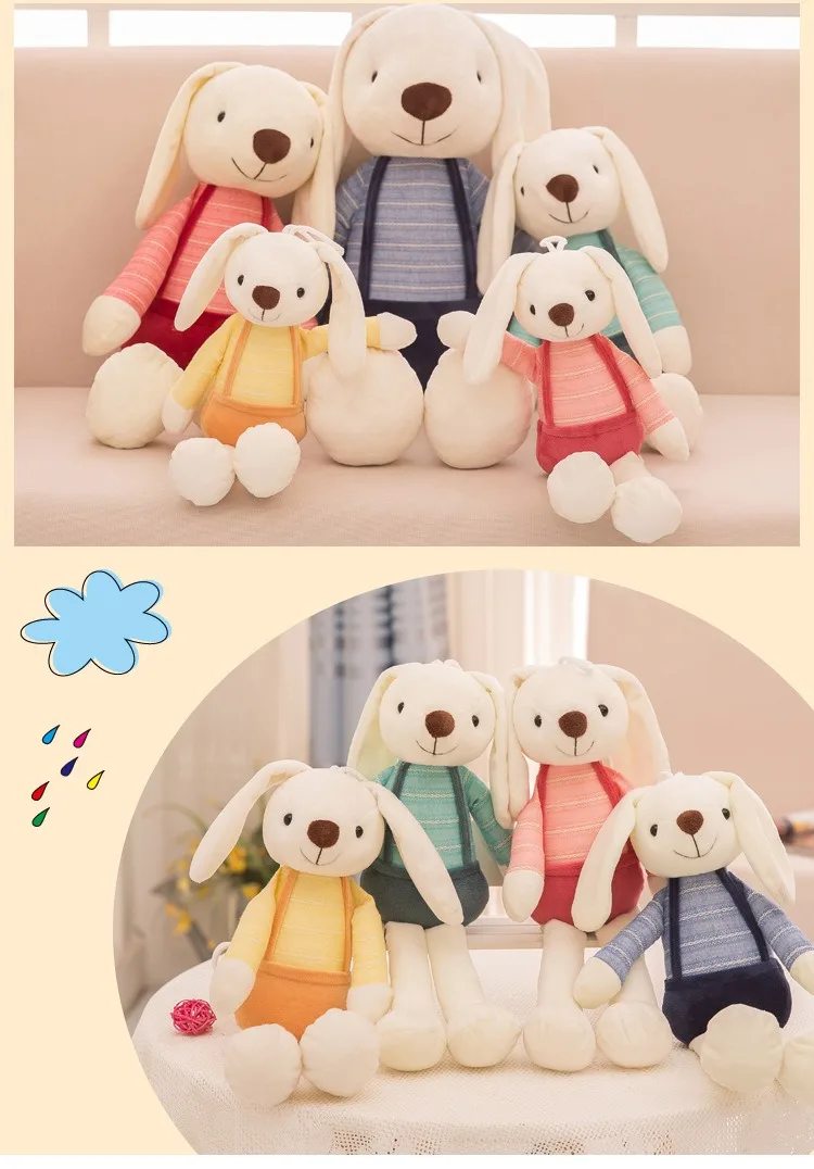1Pc Cute Long-Eared Rabbit Doll Doll Party Event Gift Bed Doll Pillow Sofa Plush Decoration