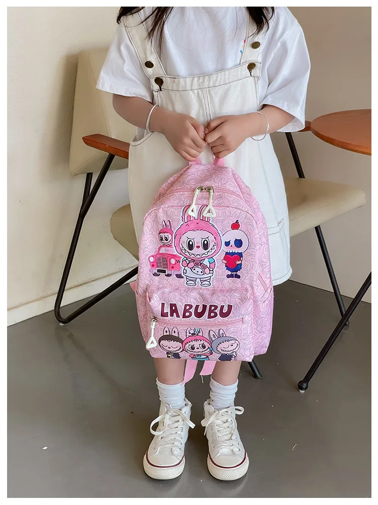 New Large Capacity Labubu Kindergarten Bag Children's Backpack Cartoon Cute Primary School Backpack Shoulder Bag New Large Capacity Labubu Kindergarten Bag Children's Backpack Cartoon Cute Primary School Backpack Shoulder Bag