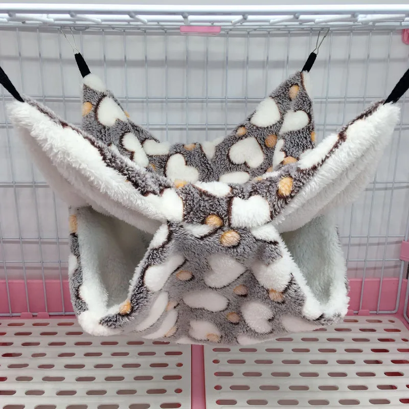 Double Layered Hamster Cage Sleeping Hammock Print Guinea Pig Clothes Bed Rodent Hammock Chinchilla Cage Little House Double Layered Hamster Cage Sleeping Hammock Print Guinea Pig Clothes Bed Rodent Hammock Chinchilla Cage Little House