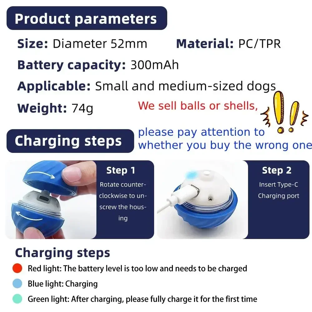 Pet Toy Ball Electronic Interactive Dog Toy Ball Electronic Interactive Smart Moving Gravity Jumping Pet Products Rechargeable Pet Toy Ball Electronic Interactive Dog Toy Ball Electronic Interactive Smart Moving Gravity Jumping Pet Products Rechargeable