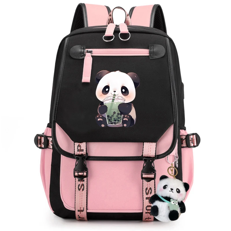 Girls Backpack Kawaii Panda Boba Tea Anime Cartoon School Bags for Student Teens Girls Women Laptop Backpack Travel Bagpacks Girls Backpack Kawaii Panda Boba Tea Anime Cartoon School Bags for Student Teens Girls Women Laptop Backpack Travel Bagpacks