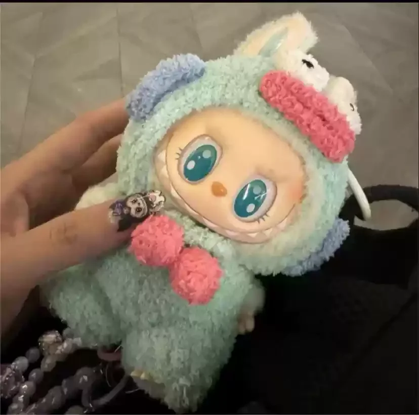 Popmart Labubu 2nd Generation Sitting Party Doll Clothes Handmade Art Weaving Toys Anime Cute Labubu Surrounding Popmart Labubu 2nd Generation Sitting Party Doll Clothes Handmade Art Weaving Toys Anime Cute Labubu Surrounding