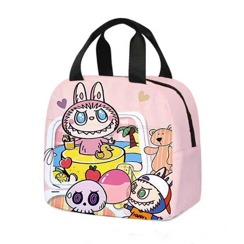 New Labubu Kawaii Handheld Insulated Bag Cooler Bag Cartoon Kawaii Lunch Bag Portable Lunch Box Outdoor Storage Bag New Labubu Kawaii Handheld Insulated Bag Cooler Bag Cartoon Kawaii Lunch Bag Portable Lunch Box Outdoor Storage Bag