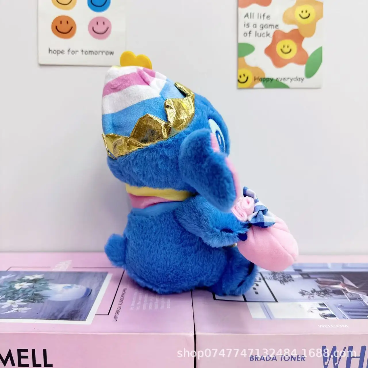New 22cm Cute Cartoon Stitch Plush Toy 8 Inch Cute Funny Stitch Doll Drag Stitch Capybara Children'S Toy Doll Birthday Gift