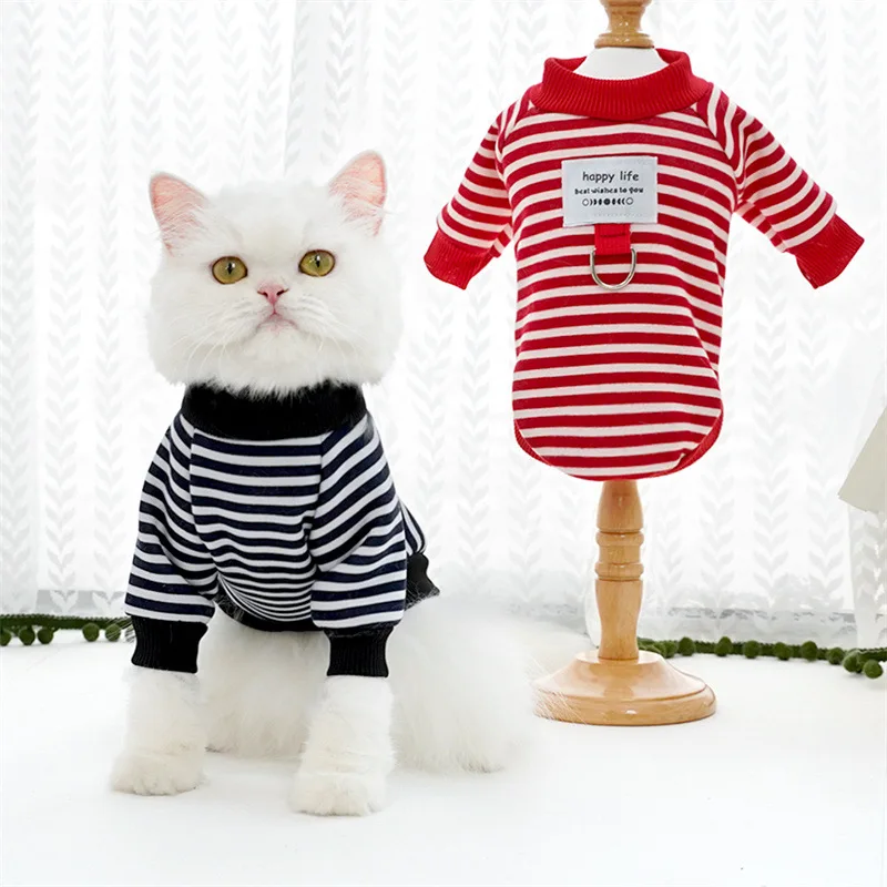 Dog Clothes for Small Dogs Spring Autumn Kitten Puppy Costumes Pet Striped Dog Hoodies Dog Shirt Chihuahua Bulldog Sweatshirt Dog Clothes for Small Dogs Spring Autumn Kitten Puppy Costumes Pet Striped Dog Hoodies Dog Shirt Chihuahua Bulldog Sweatshirt