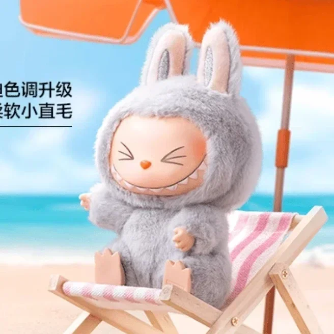 Genuine The Monsters Labubu Sitting Party Serie Vinyl Plush Blind Box Macaron 2.0 Labubu Backpack Pendant Decor Toy Gift