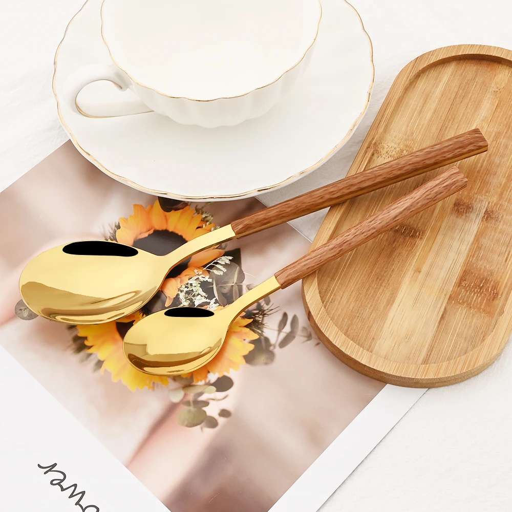 16/24/30Pcs Stainless Steel Imitation Wooden Handle Cutlery Set Dinnerware Clamp Western Tableware Knife Fork Tea Spoon 16/24/30Pcs Stainless Steel Imitation Wooden Handle Cutlery Set Dinnerware Clamp Western Tableware Knife Fork Tea Spoon