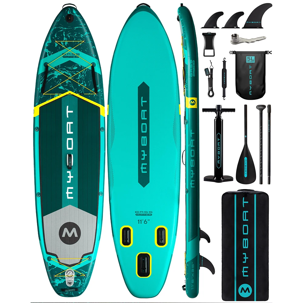 Myboat SUB Waterproof Inflatable Paddle Board 11'6''x35''x6''Adult Standing Style Aquatic Fishing With Accessories SUP сапборд Myboat SUB Waterproof Inflatable Paddle Board 11'6''x35''x6''Adult Standing Style Aquatic Fishing With Accessories SUP сапборд