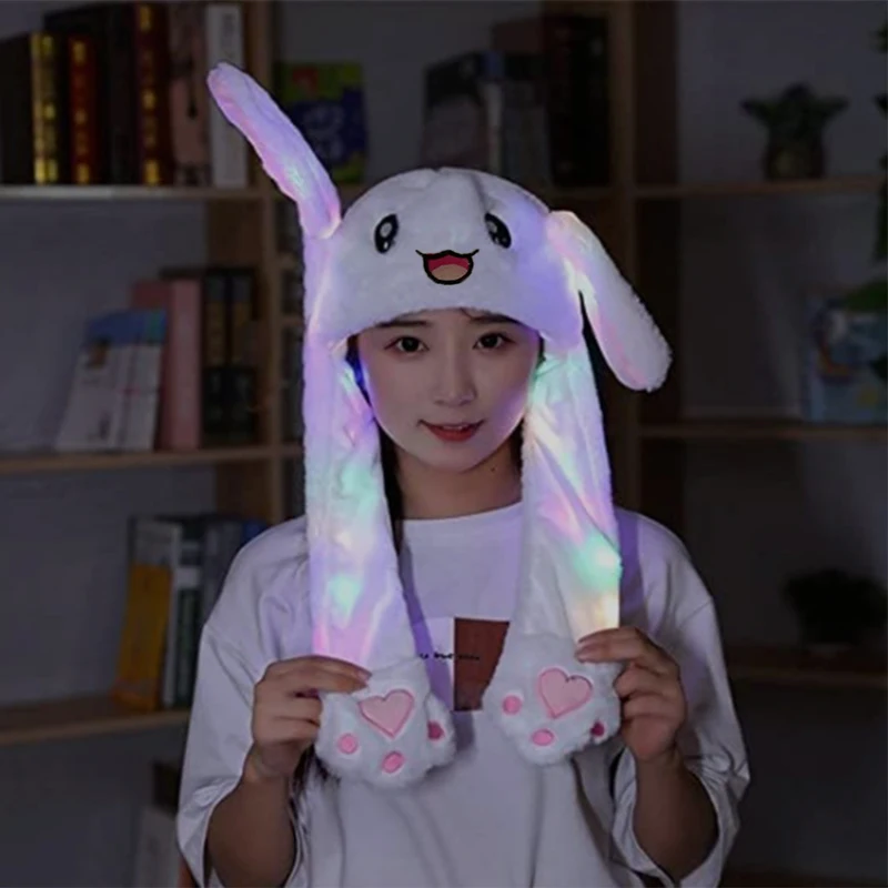 Rabbit Ears Hat Funny Gift For Kids Boys Girls Cute Rabbit Hat With Moving Ears Cute Bunny Hat Funny Kids Winter Toy Warm Cap Rabbit Ears Hat Funny Gift For Kids Boys Girls Cute Rabbit Hat With Moving Ears Cute Bunny Hat Funny Kids Winter Toy Warm Cap