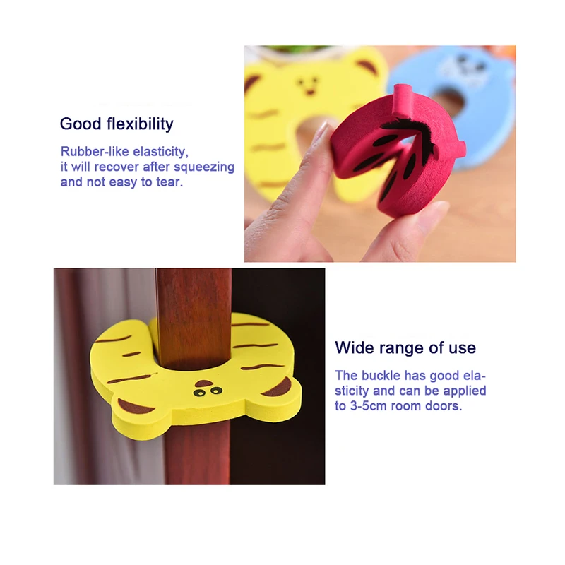 Baby Safety For Newborn Furniture Protection Card Door Stopper Security Cute Animal Care Child Lock Finger Protector Baby Safety For Newborn Furniture Protection Card Door Stopper Security Cute Animal Care Child Lock Finger Protector