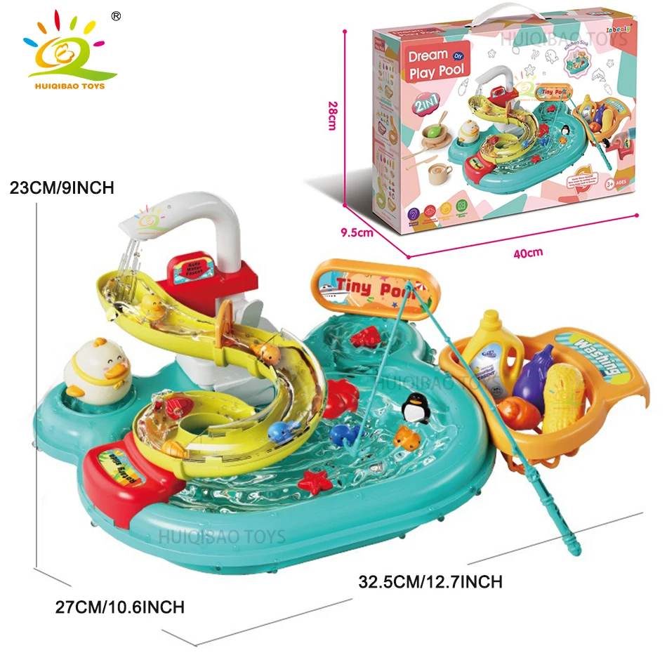 Kids Kitchen Sink Toys Electric Dishwasher Playing Toy With Running Water Pretend Play Food Fishing Toy Role Playing Girls Gift Kids Kitchen Sink Toys Electric Dishwasher Playing Toy With Running Water Pretend Play Food Fishing Toy Role Playing Girls Gift