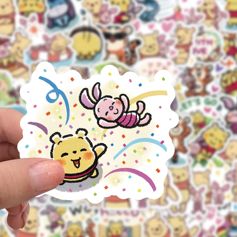 10/30/64PCS Kawaii Pooh Bear Personality Cute Funny Graffiti Sticker Decoration Refrigerator Scrapbook Waterproof Decal Kids Toy 10/30/64PCS Kawaii Pooh Bear Personality Cute Funny Graffiti Sticker Decoration Refrigerator Scrapbook Waterproof Decal Kids Toy