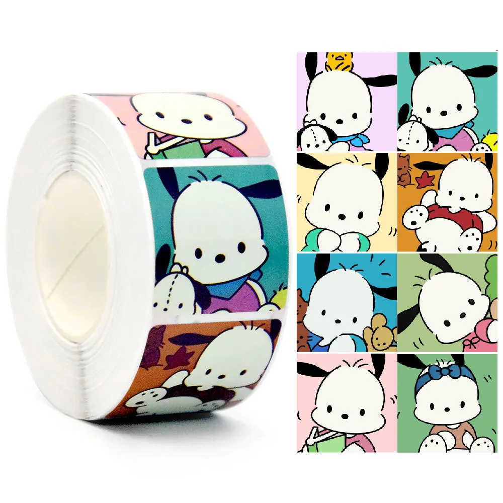 500Pcs/Roll Sanrio Stickers Kawaii Hello Kitty Melody Kuromi Cinnamoroll Luggage Graffiti Decals Kid Toy Decoration Sticker Gift 500Pcs/Roll Sanrio Stickers Kawaii Hello Kitty Melody Kuromi Cinnamoroll Luggage Graffiti Decals Kid Toy Decoration Sticker Gift