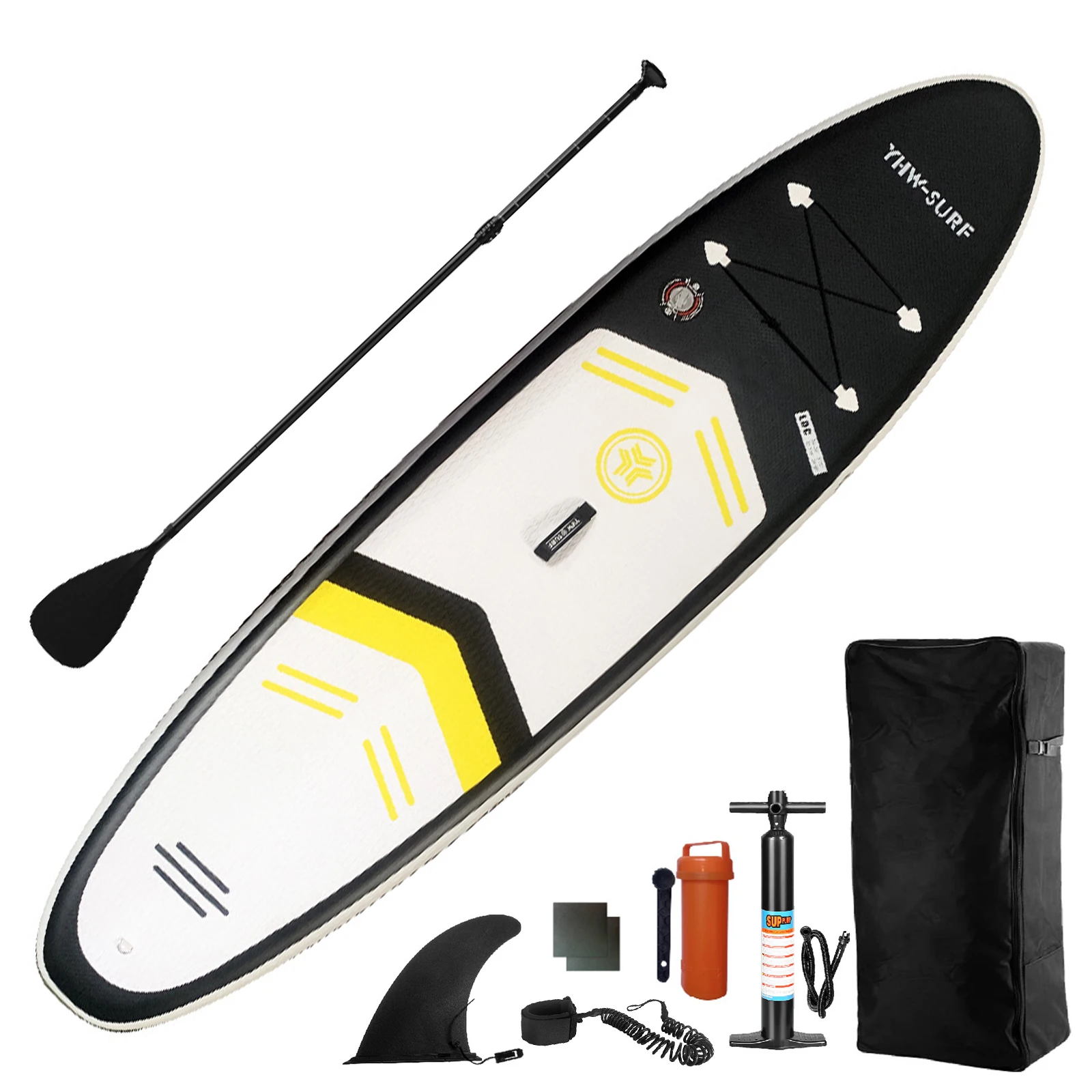 10.6ft Surfboard PVC Inflatable Paddle Board Seaside Beach Water-skiing Stand Up Paddle Board with Foot Rope 10.6ft Surfboard PVC Inflatable Paddle Board Seaside Beach Water-skiing Stand Up Paddle Board with Foot Rope