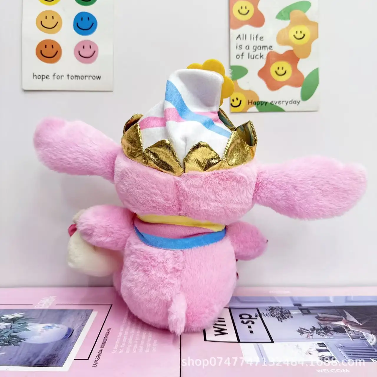 New 22cm Cute Cartoon Stitch Plush Toy 8 Inch Cute Funny Stitch Doll Drag Stitch Capybara Children'S Toy Doll Birthday Gift