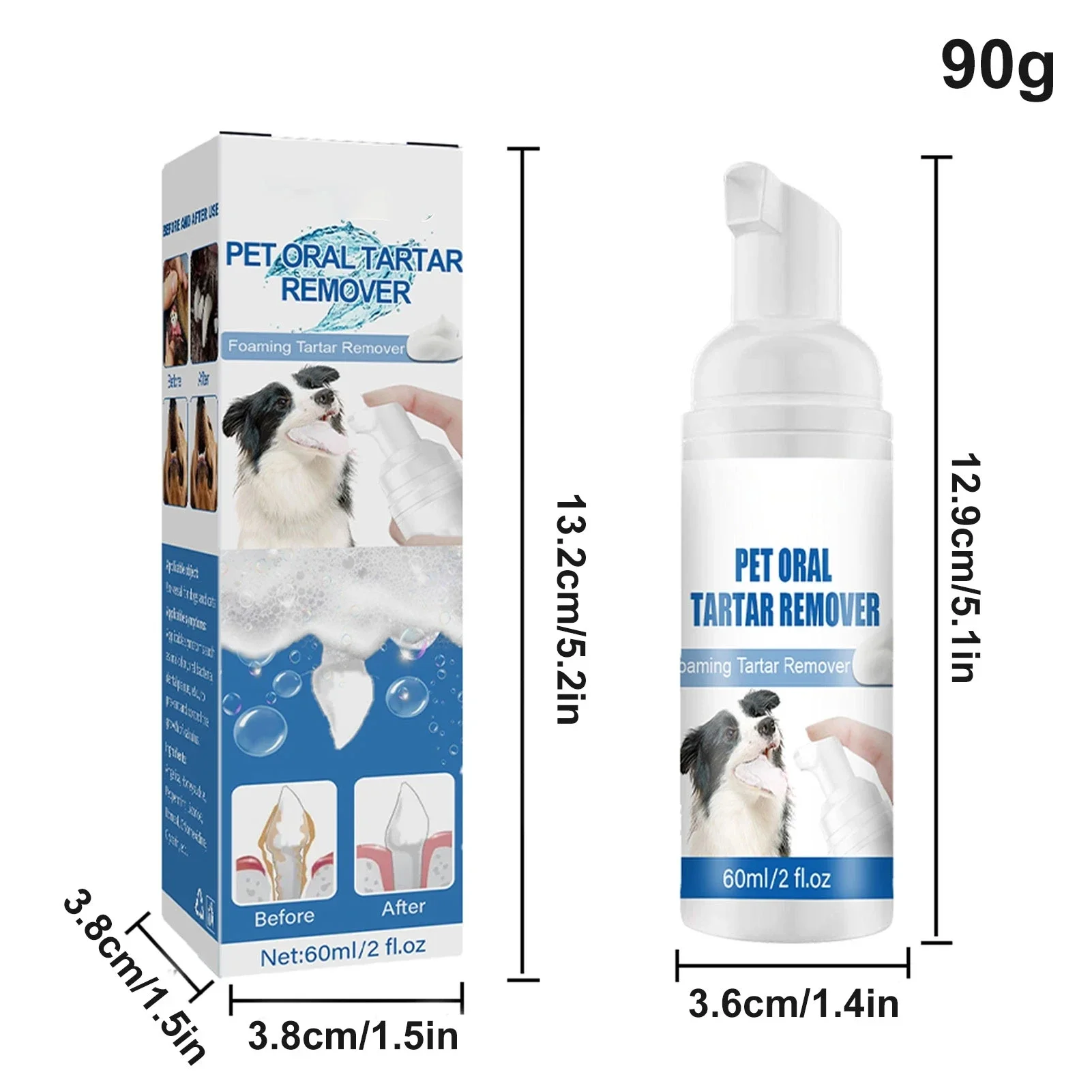 60ml Pet Tartar Remover Natural Plaques Off Tartar Remover For Dogs Cats Freshen Breath Foam For Dogs Cats Support Healthy Gums 60ml Pet Tartar Remover Natural Plaques Off Tartar Remover For Dogs Cats Freshen Breath Foam For Dogs Cats Support Healthy Gums