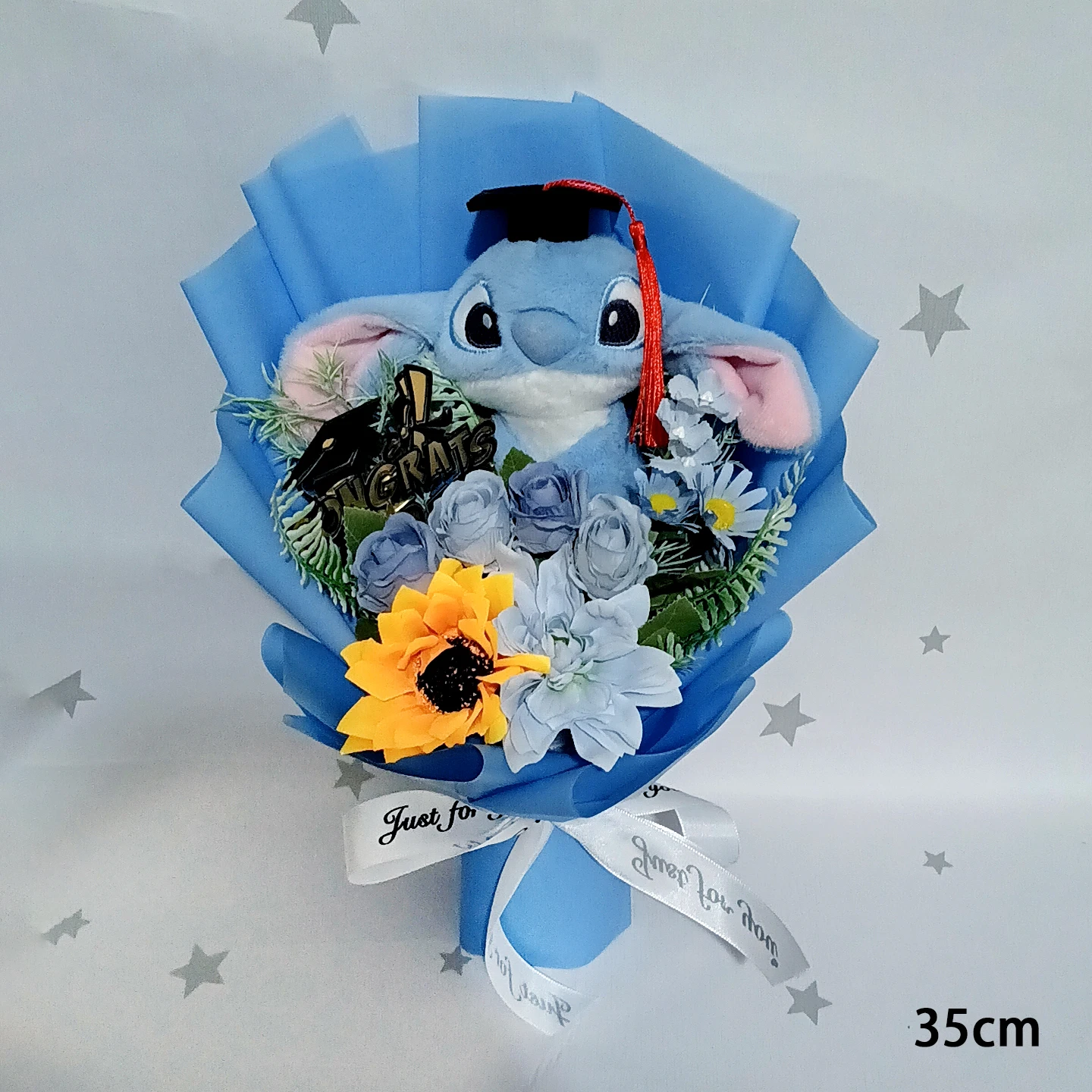 Lilo & Stitch Bouquet Major Holiday Gift PVC Rose Sunflower Anime Stuffed Doll Birthday Girl Valentine'S Christmas Day Girl Gift Lilo & Stitch Bouquet Major Holiday Gift PVC Rose Sunflower Anime Stuffed Doll Birthday Girl Valentine'S Christmas Day Girl Gift