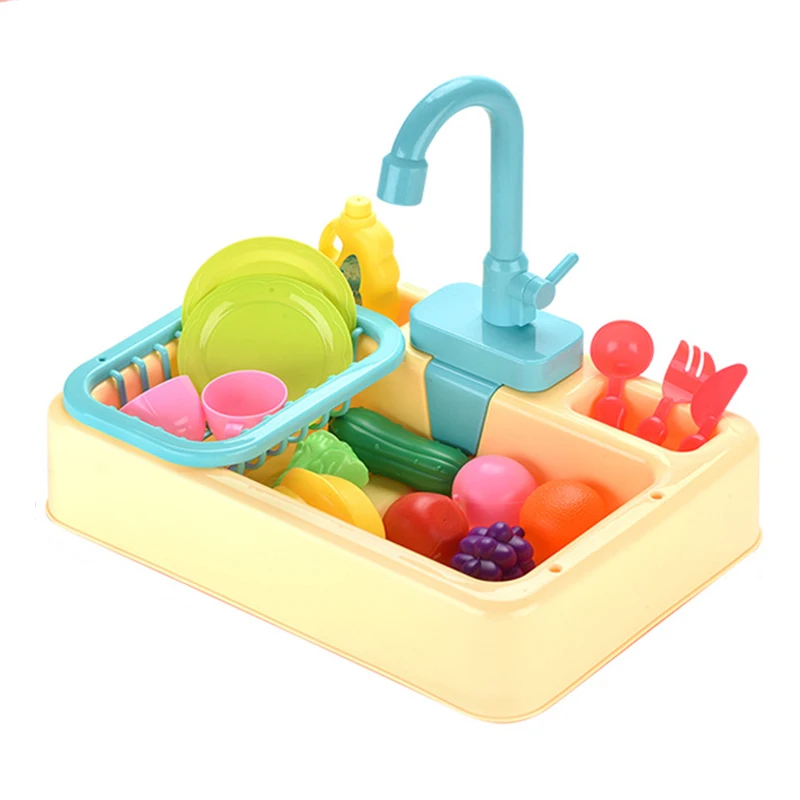 Kid Simulation Electric Dishwasher Wash Sink Running Water Toy Role Playing House Kitchen Pretend Game Food Fruit Girl Boy Gift Kid Simulation Electric Dishwasher Wash Sink Running Water Toy Role Playing House Kitchen Pretend Game Food Fruit Girl Boy Gift